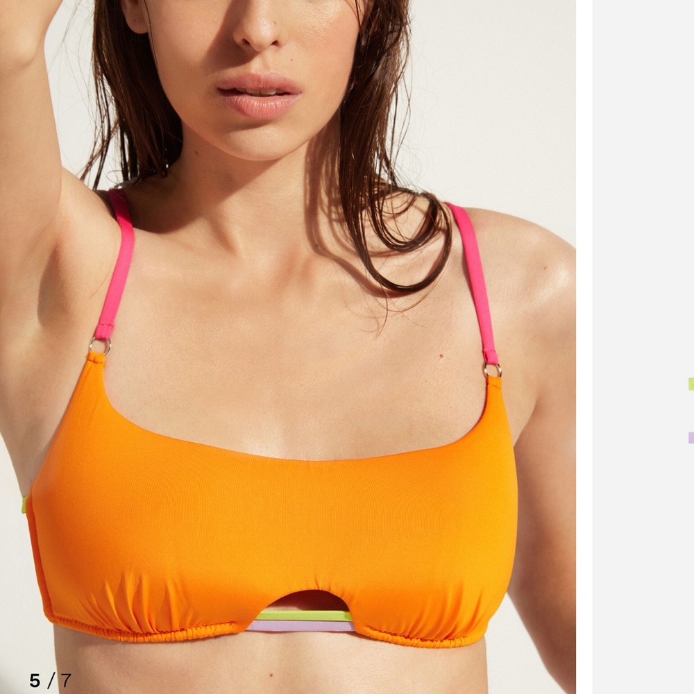 Calzedonia orange multi bikini SIZE SMALL